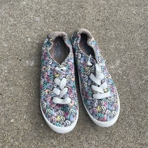 Bobs by Sketchers Slip On Sneakers Dog Pattern